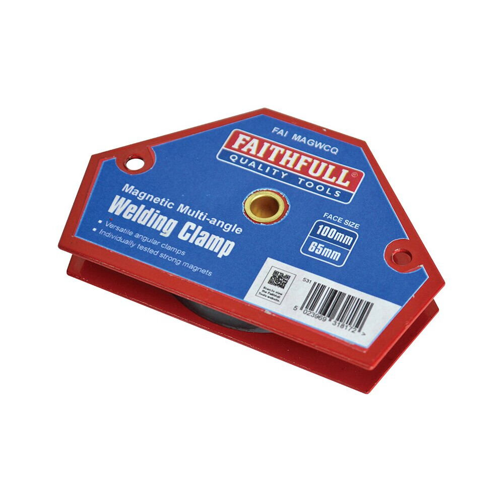 Faithfull Welding Magnet Quick Clamp 100 X 65Mm
