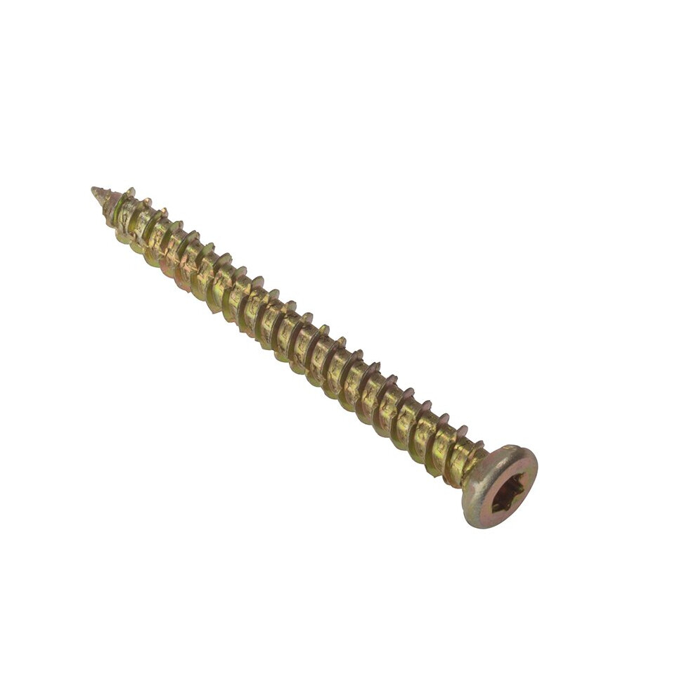 Forgefix 10CFS72 Concrete Frame Screw Torx Thread ZYP 7.5 x 72mm Bag 10