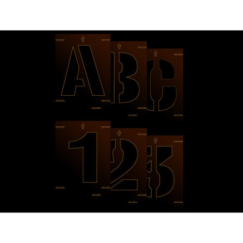 Scan Letter & Number Stencil Kit 25mm SCA9403