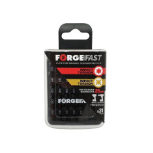 ForgeFix ForgeFast PZ/TX Compatible Impact Bit Set, 31 Piece FFBITSETP3125