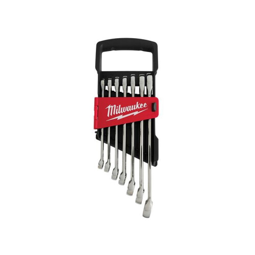 Milwaukee Milwaukee Hand Tools MAX BITE Ratcheting Metric Combination Spanner Set, 7 Piece