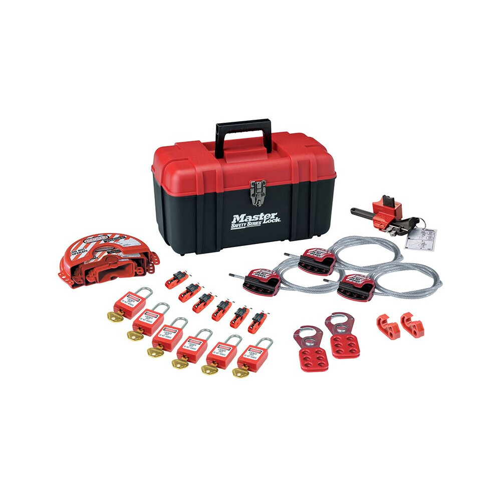 Master Lock Valve & Electrical Lockout Toolbox Kit 23-Piece MLKS1117VKA