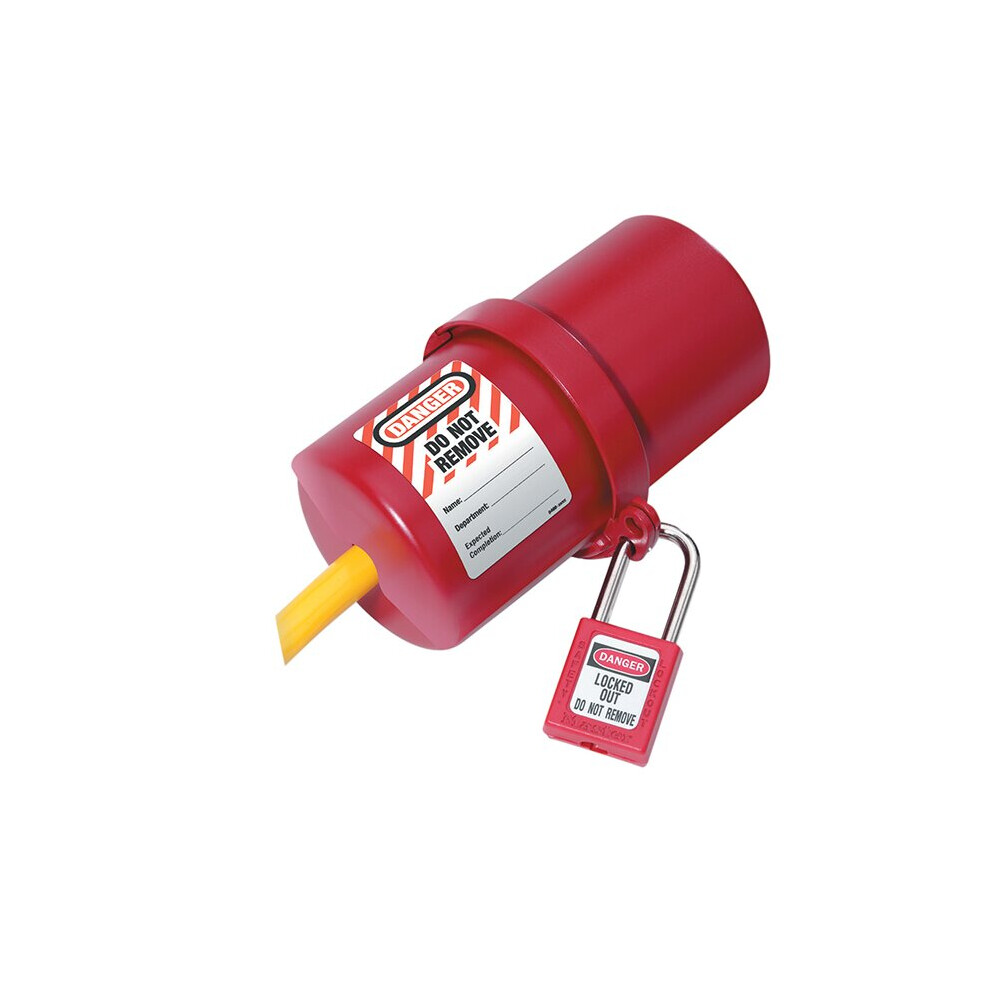 Master Lock Lockout Electrical Plug Cover, Large for 240V - 550V MLKS488