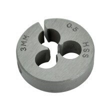 Faithfull HSS Straight Flute Split Die M3 x 0.5 (13/16 O.D)