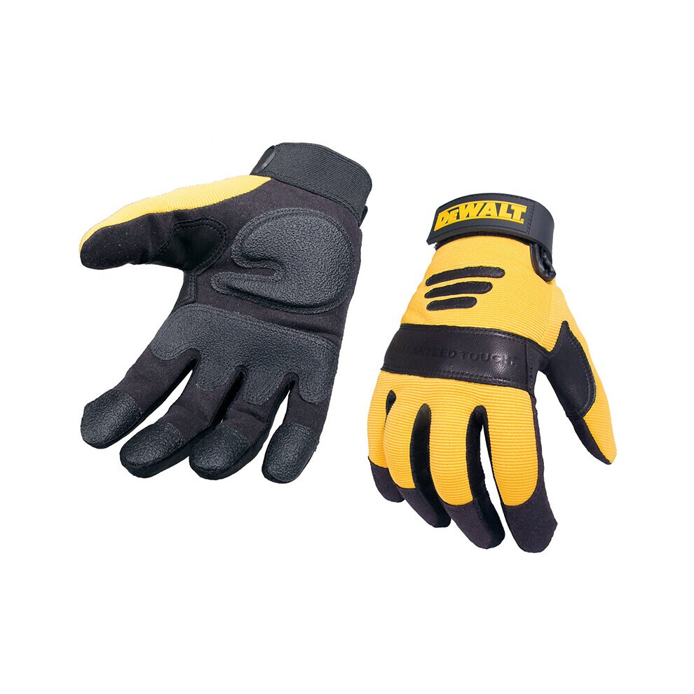 Dewalt Synthetic Padded Leather Palm Gloves Dewperform2