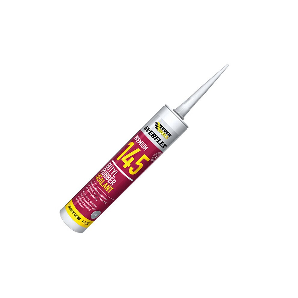 Everbuild 145 Butyl Rubber Sealant 300ml EVB145GY