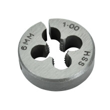 Faithfull HSS Straight Flute Split Die M6 x 1.0 (13/16 O.D)