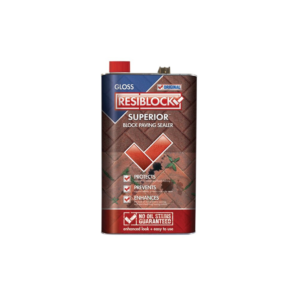Everbuild Resiblock Superior Original Gloss 5 Litre EVBRBOGL5L
