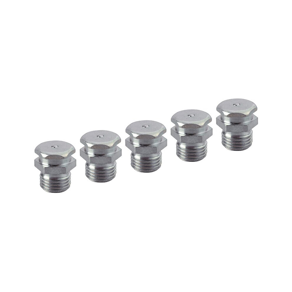 Faithfull Grease Nipple Button 1/4In Bsp (Pack 5)