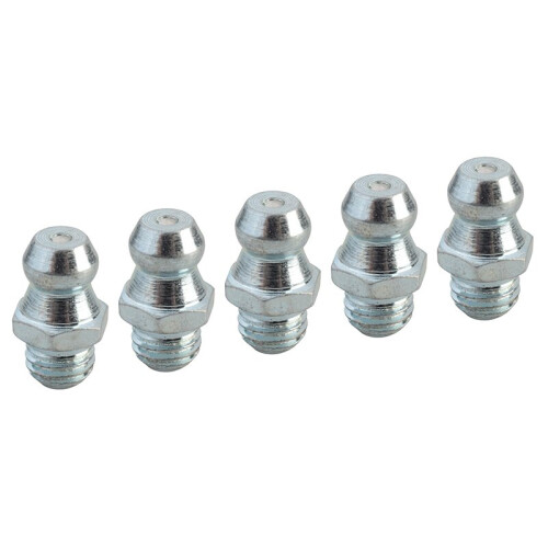 Faithfull Faithfull Grease Nipple Straight 1/4in UNF (Pack 5)