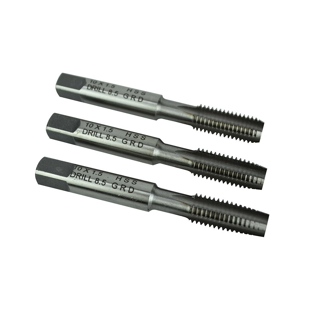Faithfull Hss Straight Flute Tap Set M10 X 1.50, 3 Piece