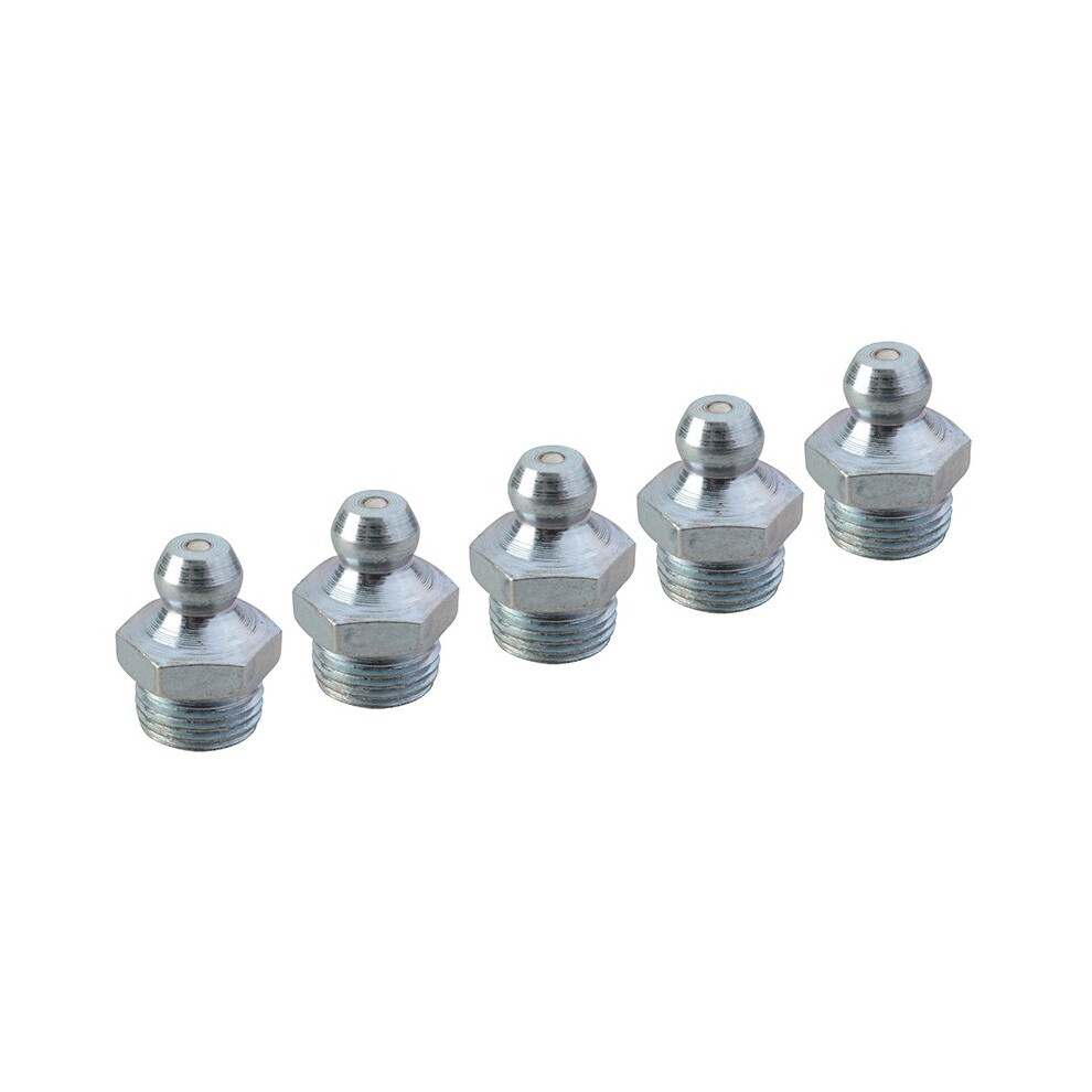Faithfull Grease Nipple Straight 1/8In Bsp (Pack 5)