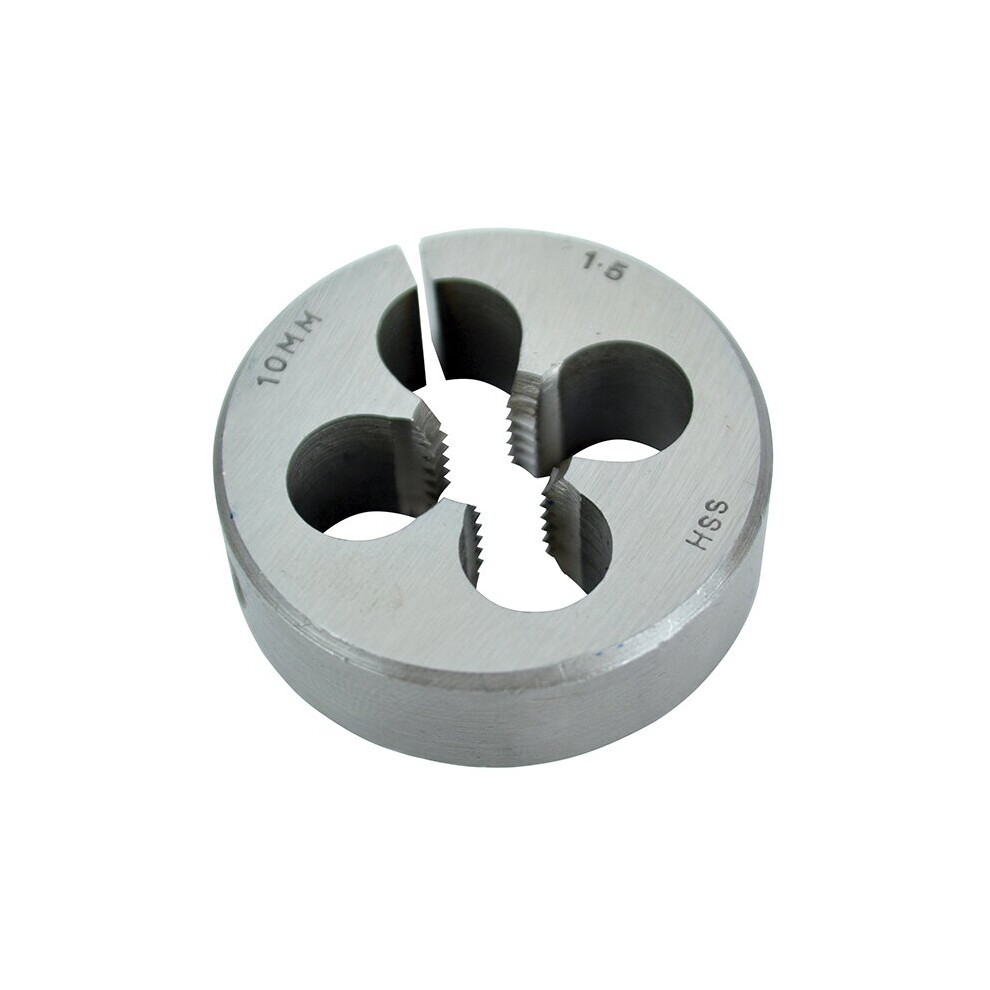 Faithfull Hss Straight Flute Split Die M10 X 1.50 (11/2In O.d)