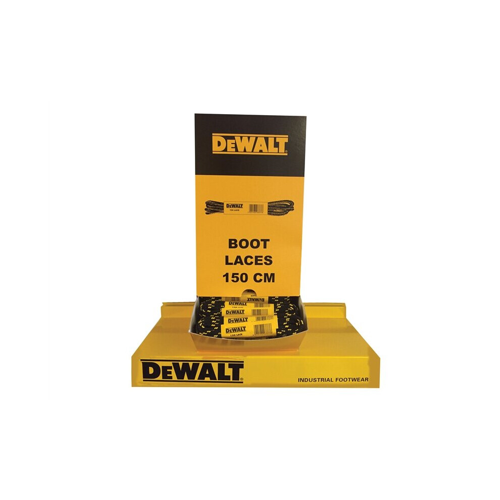 DEWALT Polyester/Cotton Boot Laces 150cm In Dispenser (60 Pairs) DEWLACES