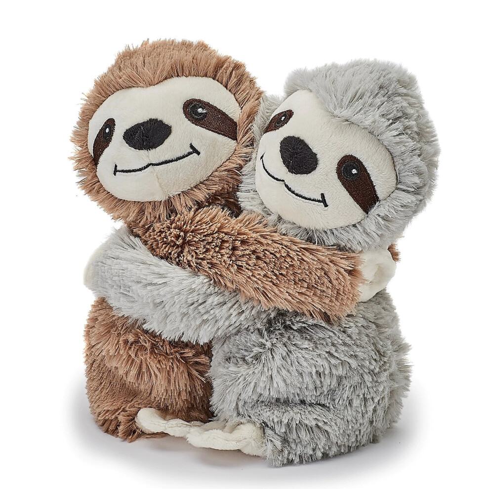 Warmies Microwavable Cozy Plush Warm Hugs Sloth Twins Soft Heatable Toy