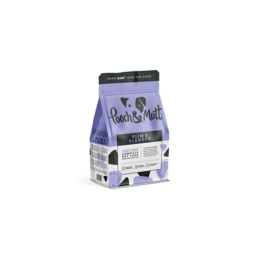 Pooch & Mutt - Complete Dry Dog Food - Slim & Slender (Grain Free & 100% Natural) - Chicken & Sweet Potato, 2Kg