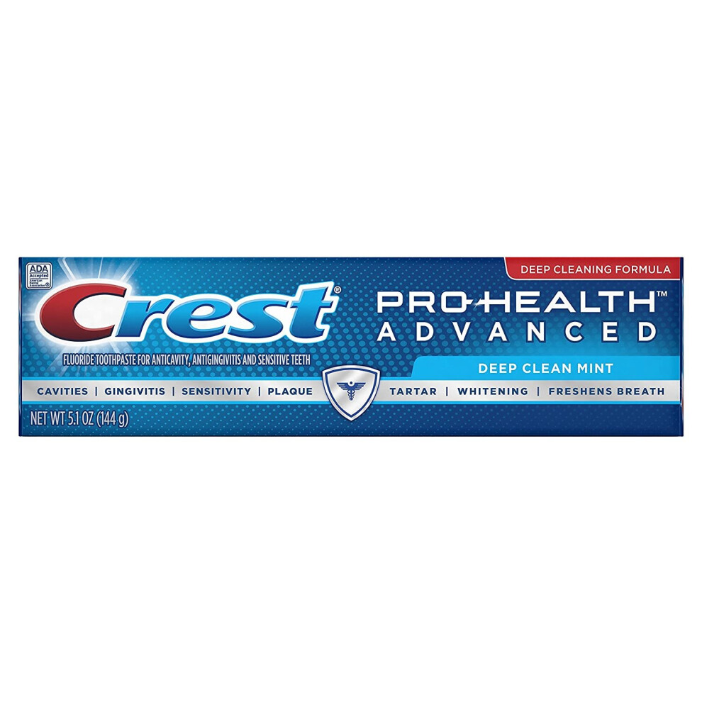 Crest Pro Health Advanced Deep Clean Mint Toothpaste, 144 g (5.1 oz)