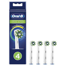 Oral-B CrossAction Electric Toothbrush Replacement Heads with CleanMaximiser Technology, Pack of 4