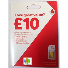Vodafone Pay As You Go Nano Sim Card