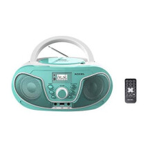 Roxel RCD-S70BT Portable Boombox CD Player with Bluetooth, Remote Control, FM Radio, USB MP3 Playback, 3.5mm AUX Input, Headphone Jack, LED Display