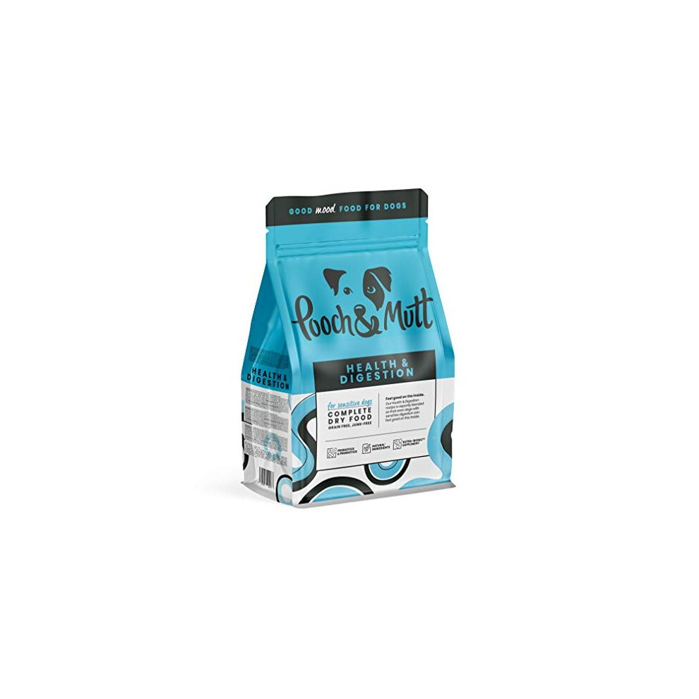Pooch & Mutt - Complete Dry Dog Food - Health & Digestion (Grain Free & 100% Natural)- Salmon & Sweet Potato, 2kg