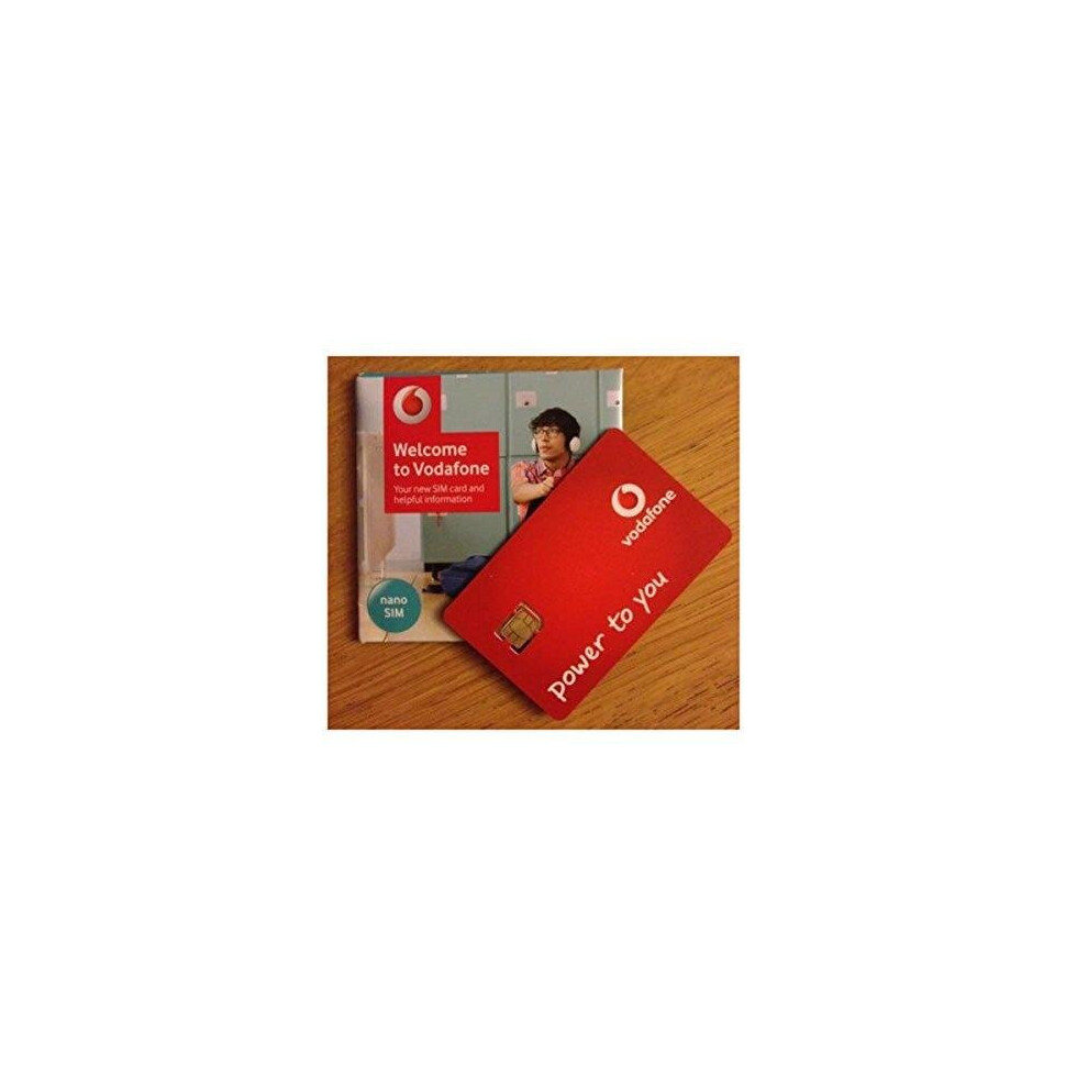 Vodafone Superfast 3G/4G 'Nano' SIM Card Pay As You Go For iPhone 5, 5C, 5S, 6, 6S, 6+, iPad 3, 4, 5, Air/Air 2 / Galaxy S3, S4, S5, S6 S6-Edge, Gal