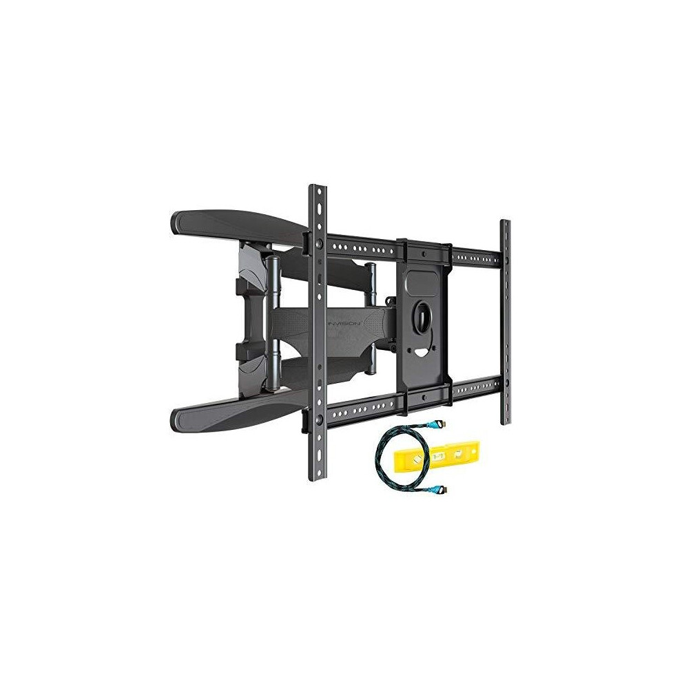 Invision Ultra Strong TV Wall Bracket Mount Double Arm Tilt & Swivel for 37-70 Inch (94-178cm) LED LCD OLED Plasma & Curved Screens - Up to VESA 600