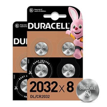 Duracell Specialty 2032 Lithium Coin Battery 3 Volts, Pack of 8, with Baby Secure Technology (CR2032) (Amazon Exclusive)