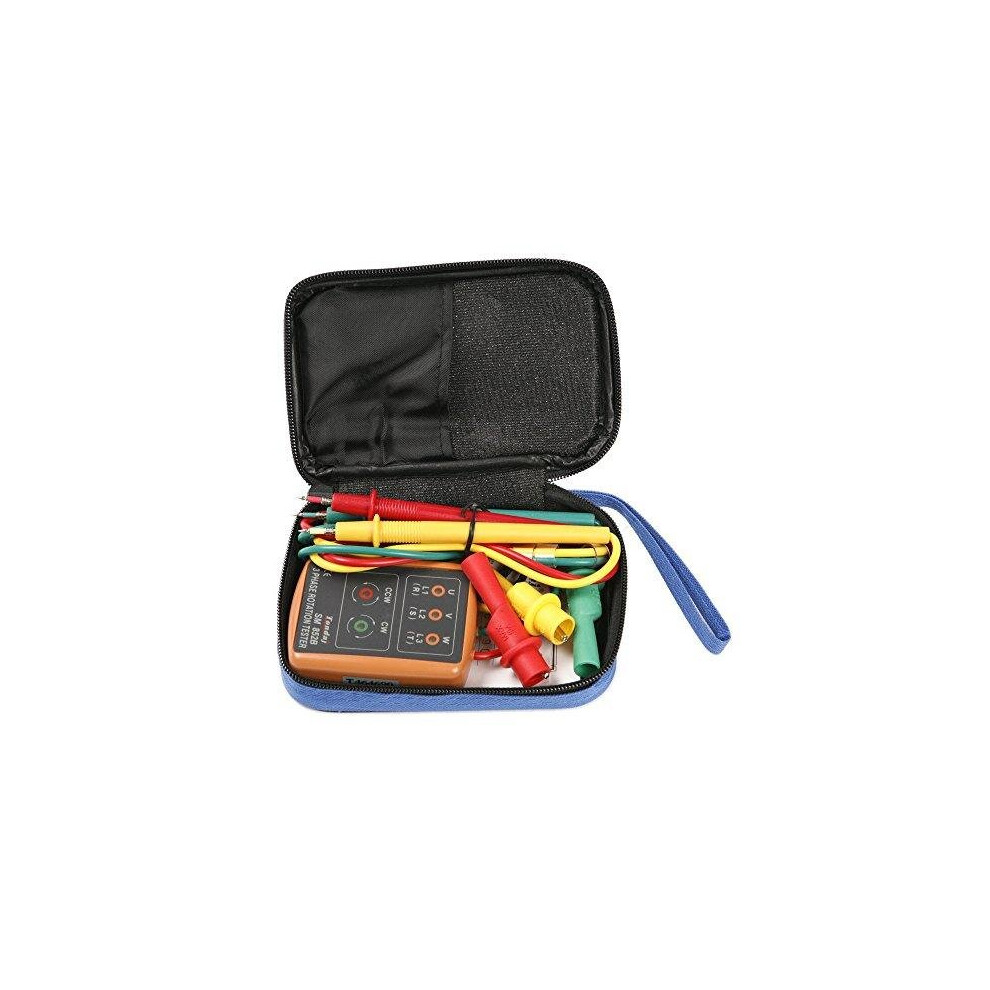 Atoplee 3 Phase Sequence Presence Rotation Tester Indicator Detector Meter With Led And Buzzer 60V~600V (3 Phase Ac) 769700162806