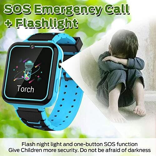 Kids Smartwatch Phone for Boys Girls with HD Touch Screen Smart Watch for Kids with Games Music Player Two Way Call SOS Flashlight Calculator Recor on OnBuy