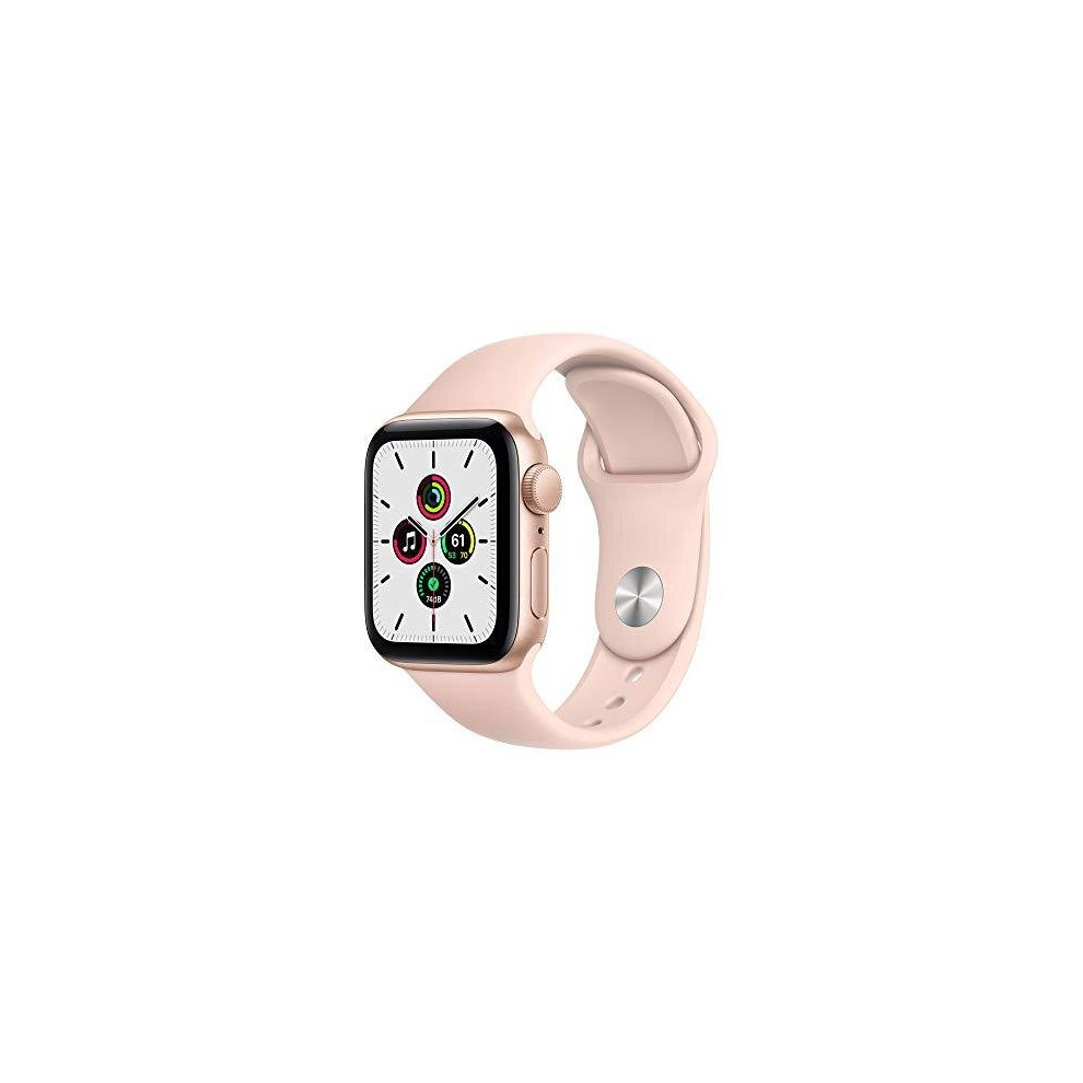 New Apple Watch SE (GPS, 40mm) - Gold Aluminium Case with Pink Sand Sport Band