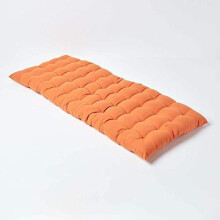 Homescapes Burnt Orange Garden Bench Cushion 2 Seater