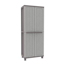 Terry 1102716, JWOOD 368, 2-Door Cabinet with 4 Tier Max Load Capacity: 10 kg per Shelf, evenly distributed, Grigio/Tortora, 68x37.5x170 cm