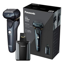 Panasonic ES-LV97 Wet & Dry Electric 5-Blade Shaver with Cleaning & Charging Stand, UK 2 Pin Plug