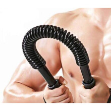 (30kg) VIPER Heavy Duty Power Twister Flexible Stretch Spring Bendy Bar Arm Gym Black Training Muscle Exercise