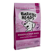 Barking Heads Dry Dog Food - Doggylicious Duck - 100% Natural Free-Run Duck with Hypoallergenic Ingredients, Grain-Free Recipe, 12 kg