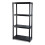 Addis Addis 4 Shelf Storage, Black, 12" 1