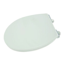 Croydex Haughton Anti-Bacterial Toilet Seat with Soft Close Hinges and Quick Release For Easy Fitting