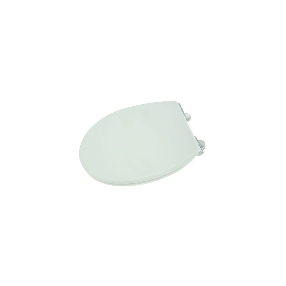 Croydex Haughton Anti-Bacterial Toilet Seat with Soft Close Hinges and Quick Release For Easy Fitting