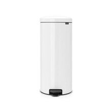 Brabantia Pedal Bin newIcon with Plastic Inner Bucket, 30 Litre - White