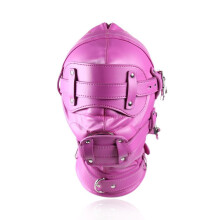 Pink Fetish Mask with Gag