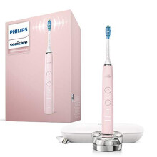 Philips Sonicare DiamondClean 9000 Pink Electric Toothbrush, 2020 Edition, 4 Modes, 3 Intensities, Gum Pressure Sensor, App, Connected Handle, USB Tr