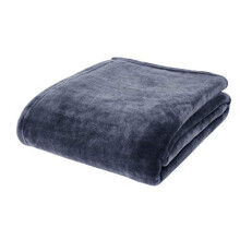 Catherine Lansfield Extra Large New Raschel Velvet Touch 200X240Cm Throw Navy