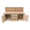 (8ft, Without Back Panel) Wooden Eucalyptus Top Workbench With Drawers and Double Lockable Cupboard 7