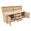 (8ft, With Back Panel) Wooden MDF Top Workbench With Drawers and Double Lockable Cupboard 9