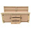 (8ft, With Back Panel) Wooden MDF Top Workbench With Drawers and Double Lockable Cupboard 6