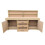 (8ft, With Back Panel) Wooden MDF Top Workbench With Drawers and Double Lockable Cupboard 7