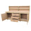 (8ft, With Back Panel) Wooden MDF Top Workbench With Drawers and Double Lockable Cupboard 8