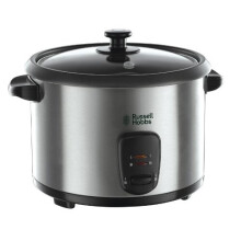 Russell Hobbs 19750 Rice Cooker & Steamer, 1.8L, Silver - Fast, Even Cooking for Everyday Meals