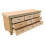 (8ft, Without Back Panel) Wooden Workbench Tool Cabinet - Eucalyptus Top Industrial Storage Work Table 3
